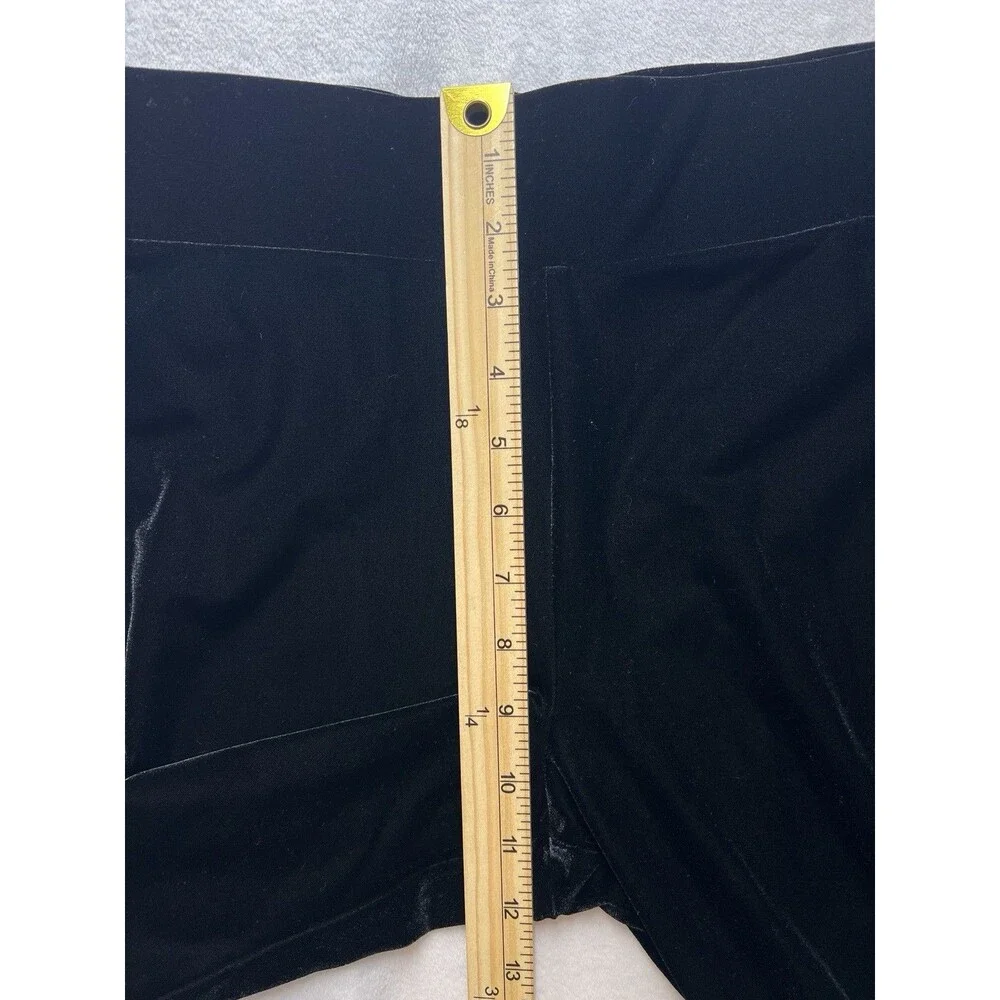 J.Crew Black Velvet Velour Leggings Women’s Large Stretch Pull On Pants
